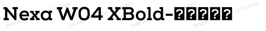 Nexa W04 XBold字体转换